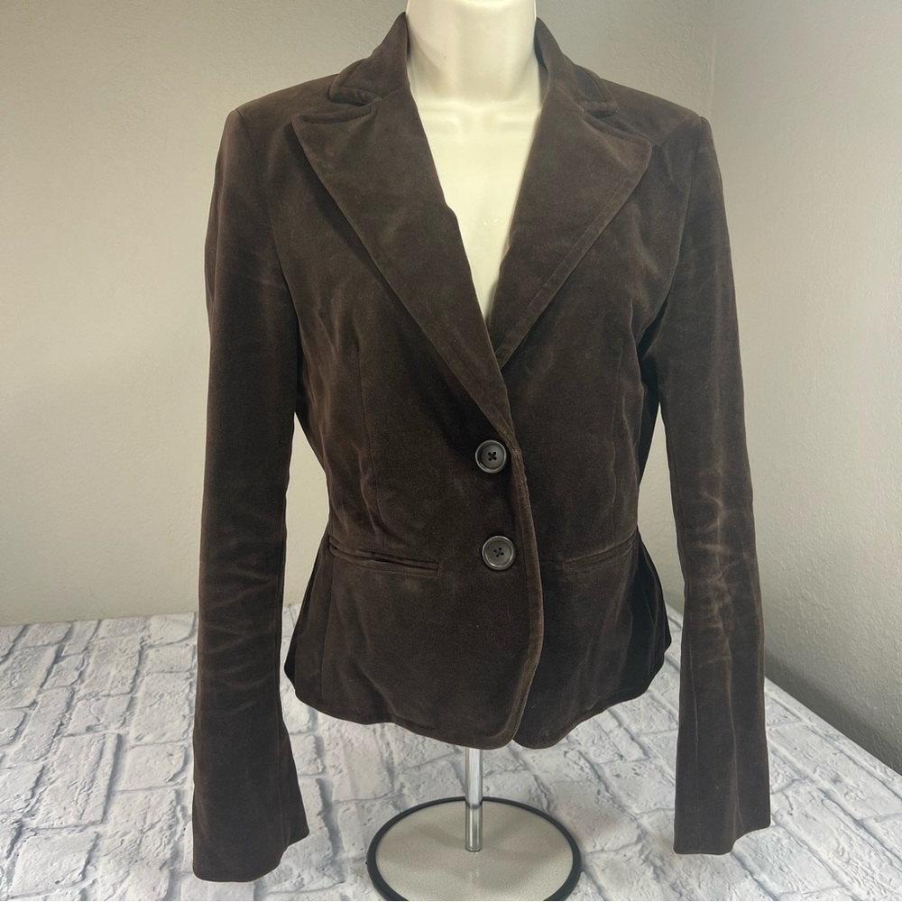 Velvet brown jacket size 0